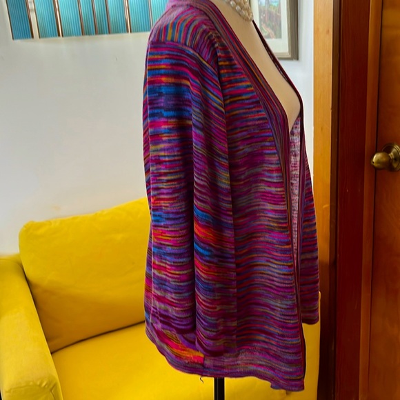 Drapey waterfall open shawl cardigan - Picture 3 of 13